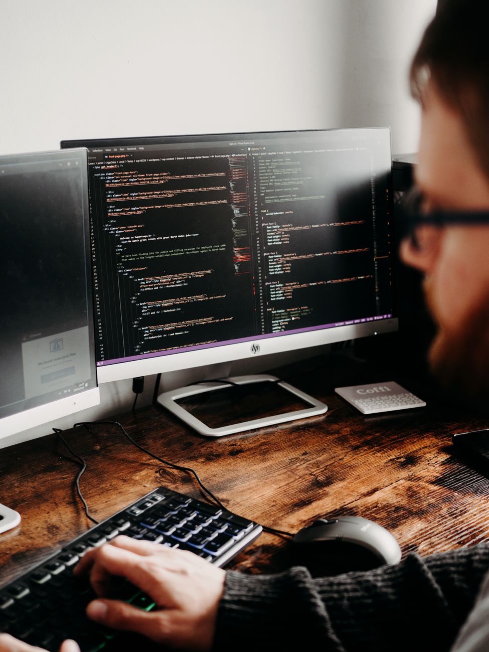 System architect editing configuration files and code segments
